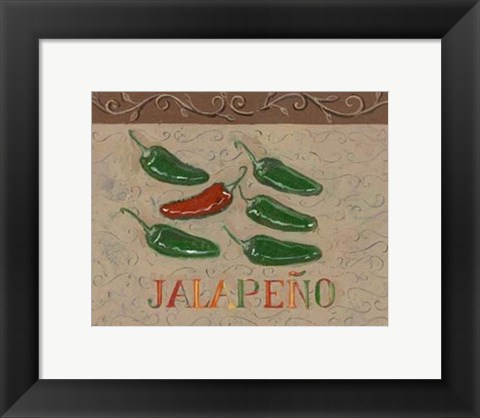 Framed Jalapeno Print