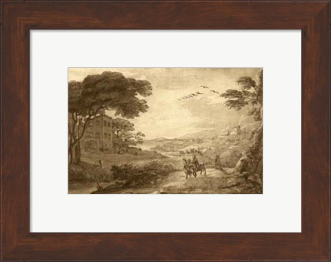 Framed Pastoral Landscape VII Print