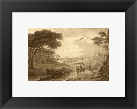 Framed Pastoral Landscape VII Print