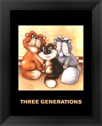 Framed Three Generations Print