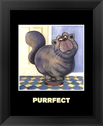 Framed Purrfect Print