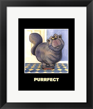 Framed Purrfect Print