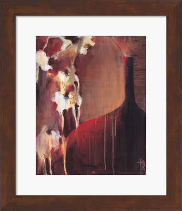 Framed Persimmon Vase II Print