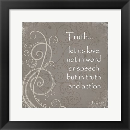 Framed Truth Quote Print