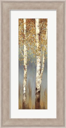 Framed Butterscotch Birch Trees II Print