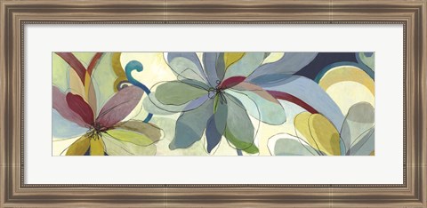 Framed Silk Flowers I Print