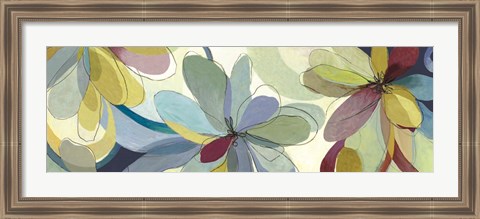 Framed Silk Flowers II Print