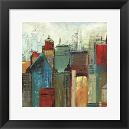 Framed Sunlight City I Print