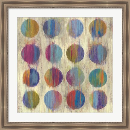 Framed Ikat Dots II Print