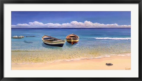 Framed Canto mediterraneo Print