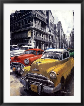 Framed Havana Vintage Classic Cars I Print