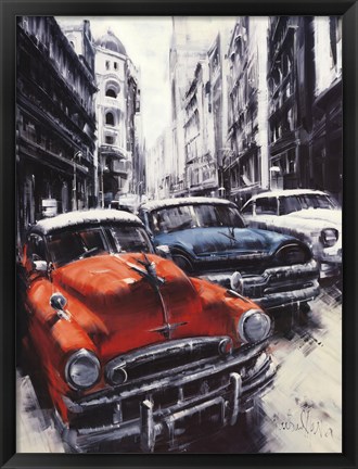 Framed Havana Vintage Classic Cars II Print