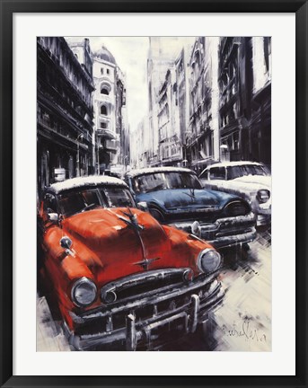 Framed Havana Vintage Classic Cars II Print