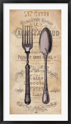 Framed Cuisine I Print