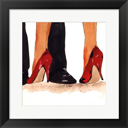 Framed Il bacio Print