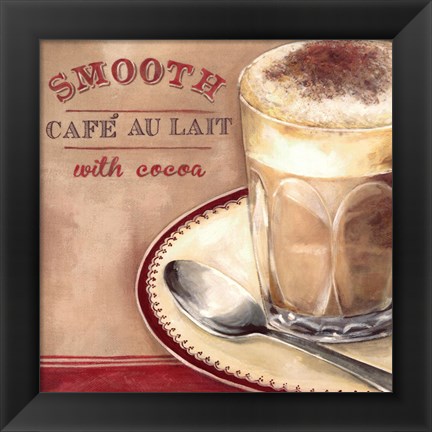 Framed Cafe au lait Print