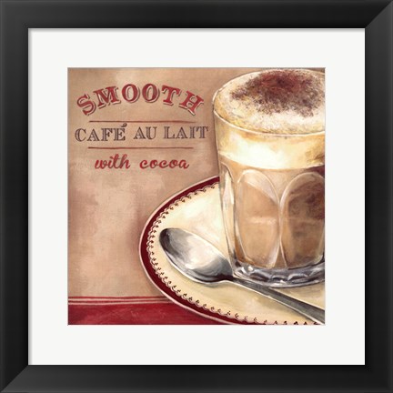 Framed Cafe au lait Print