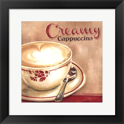 Framed Creamy Cappuccino Print