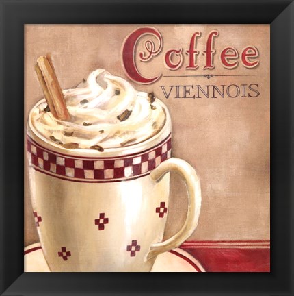 Framed Coffee Viennois Print