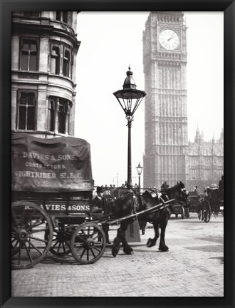 Framed Big Ben, London, c 1900s Print