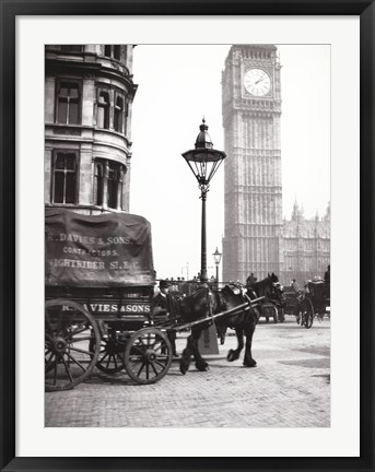 Framed Big Ben, London, c 1900s Print