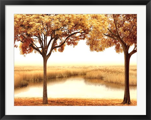 Framed Golden Morning II Print