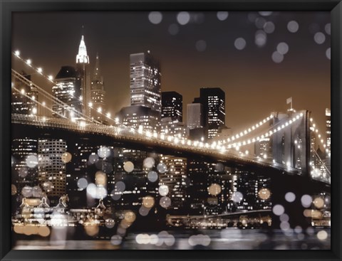 Framed New York Night II Print