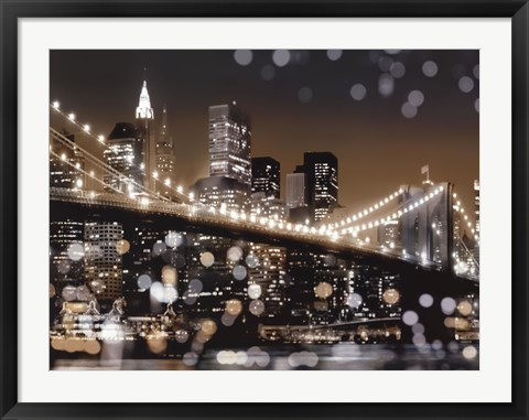 Framed New York Night II Print