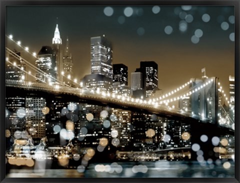 Framed New York Night II Print