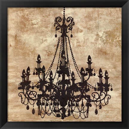 Framed Chandelier I Print