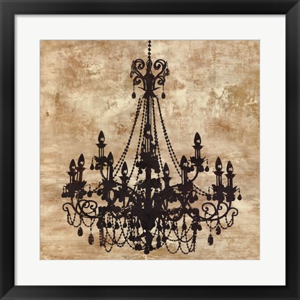 Framed Chandelier I Print