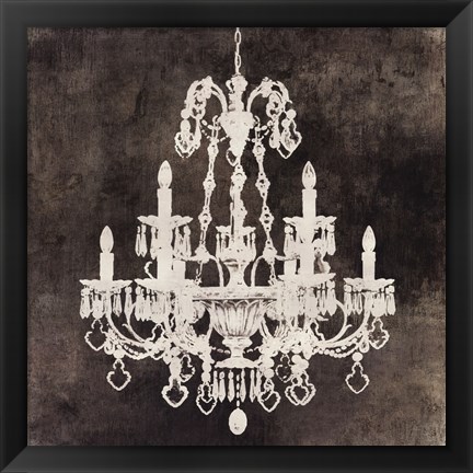 Framed Chandelier II Print