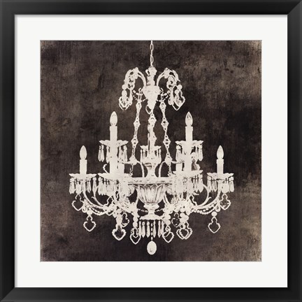 Framed Chandelier II Print