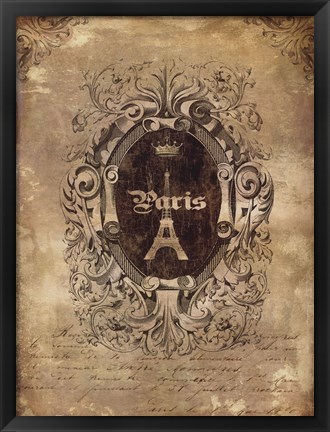 Framed Paris Classique II Print