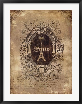 Framed Paris Classique II Print