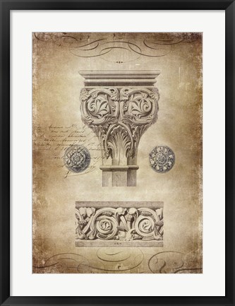 Framed Ornamental I Print