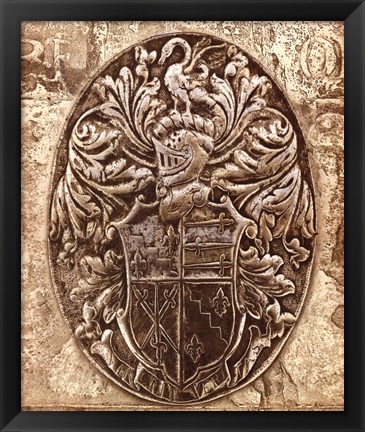 Framed Coat of Arms II Print