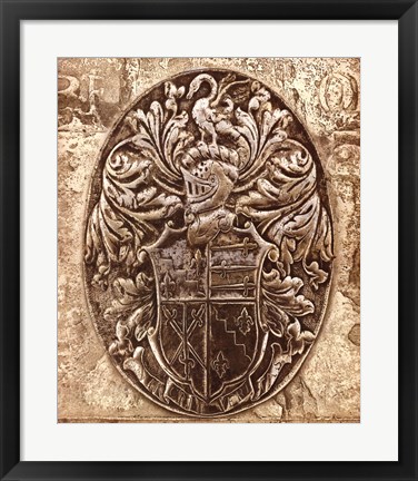 Framed Coat of Arms II Print