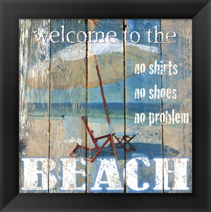 Framed Beach Print