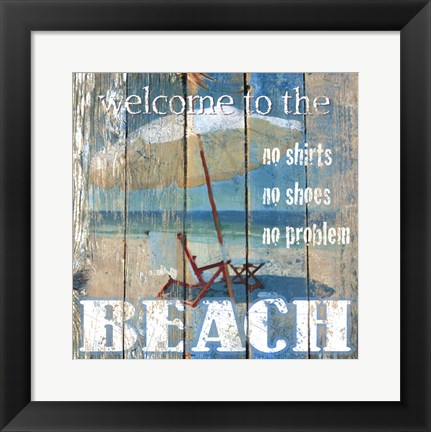 Framed Beach Print