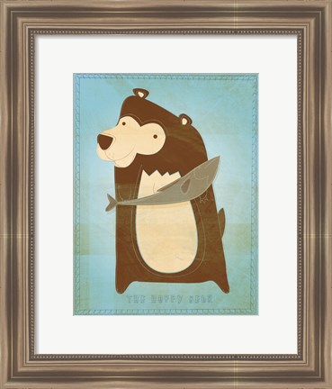 Framed Happy Bear Print