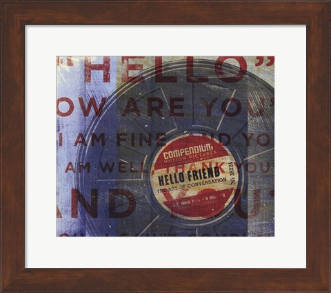 Framed Hello Friend Print