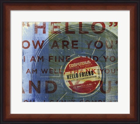 Framed Hello Friend Print