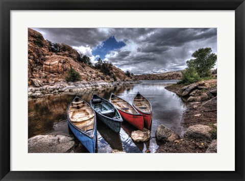 Framed Canoe Break Print