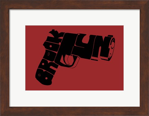 Framed Gun from Brooklyn Print