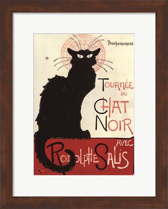 Framed Tournee du Chat Noir Print