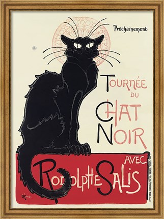 Framed Tournee du Chat Noir Print