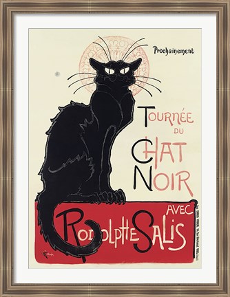 Framed Tournee du Chat Noir Print