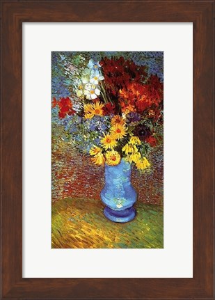 Framed Vase With Anemone Print