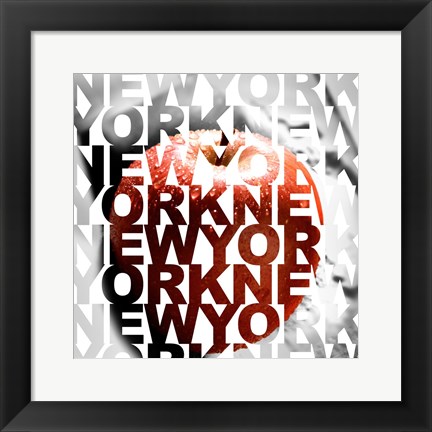 Framed New York – Big Apple Print